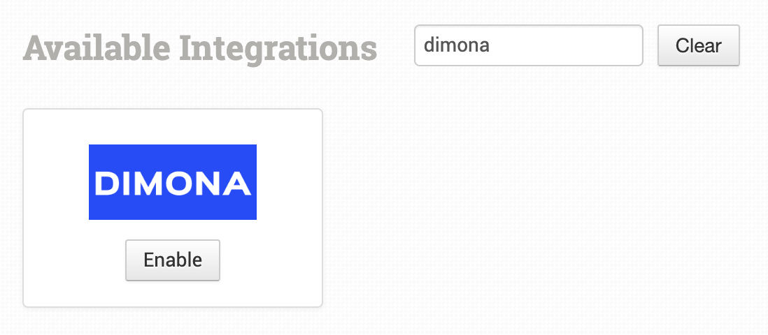 Searching for the Dimona integration